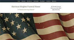 Desktop Screenshot of hartmanhughesfuneralhome.com