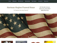 Tablet Screenshot of hartmanhughesfuneralhome.com